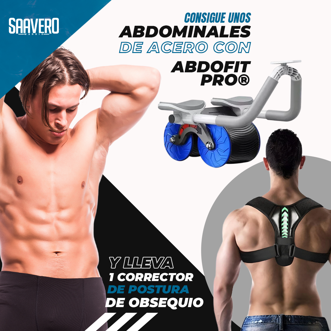 AbdoFit Pro® El combo definitivo: rodillo para abdominales + Corrector de postura (GRATIS)