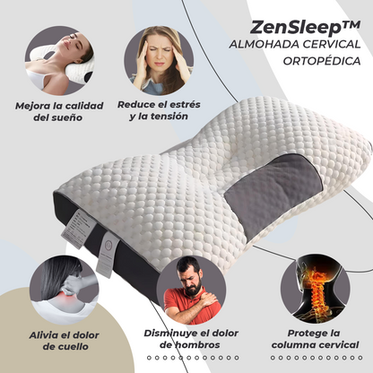 ZenSleep™ Almohada Cervical Ortopédica