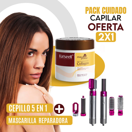 OFERTA 2X1 - Cepillo 5 en 1 + Mascarilla Karseell